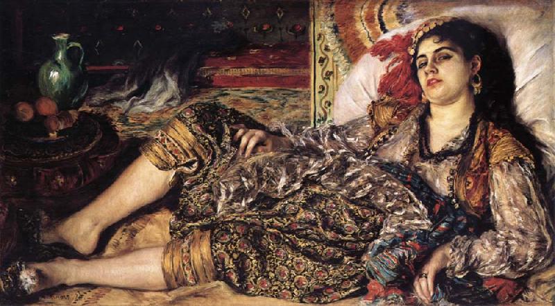 Pierre-Auguste Renoir Odalisque ou Une Femme d Alger oil painting picture